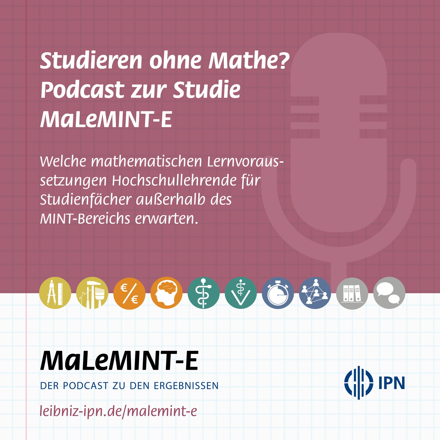 Ankündigung des Podcast zur MaLeMINT-E-Studie