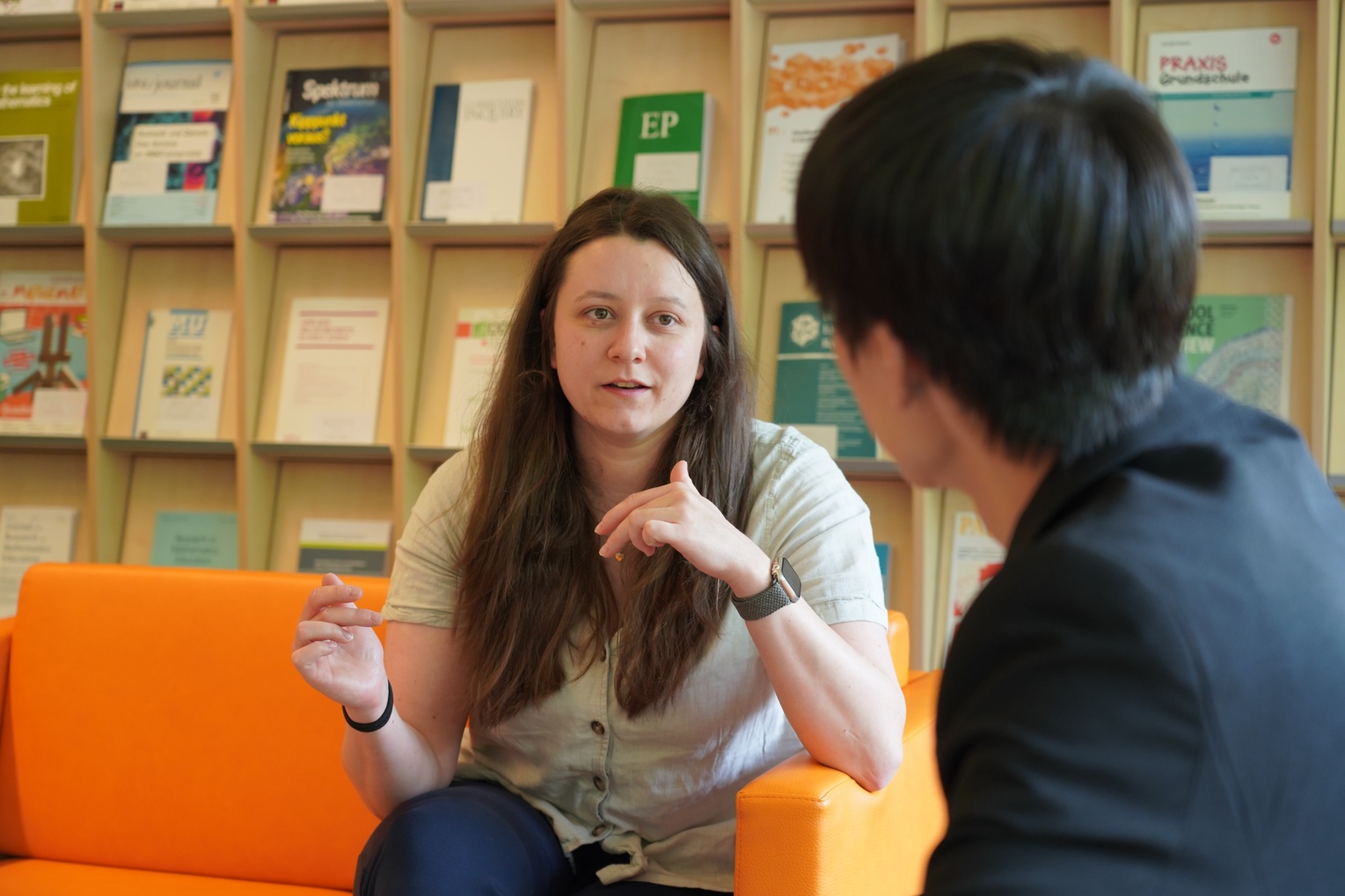 Kristin Litteck und Pin-Chen Guo im Gespräch